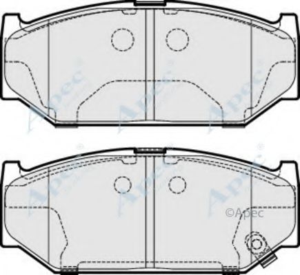 Комплект тормозных колодок, дисковый тормоз APEC braking PAD1892