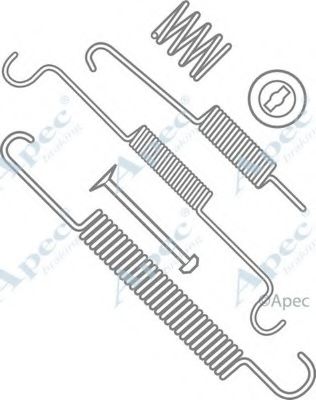 Комплектующие, тормозная колодка APEC braking KIT708