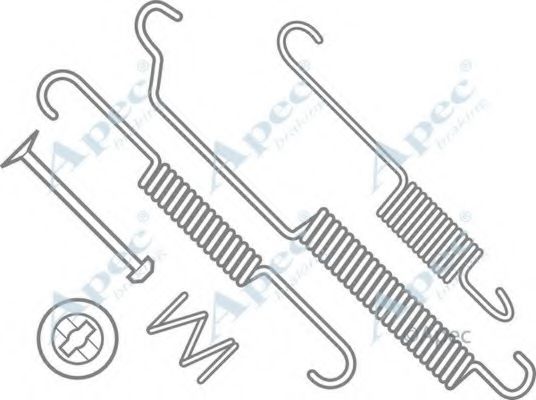 Комплектующие, тормозная колодка APEC braking KIT765