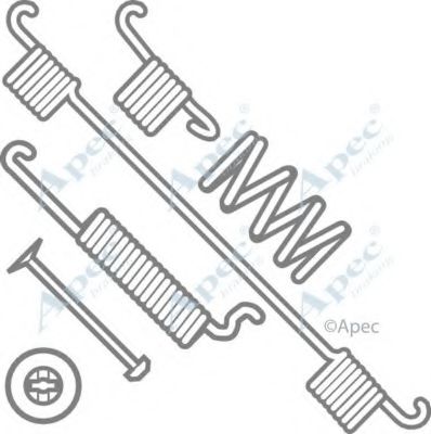 Комплектующие, тормозная колодка APEC braking KIT960