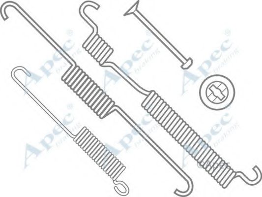 Комплектующие, тормозная колодка APEC braking KIT982