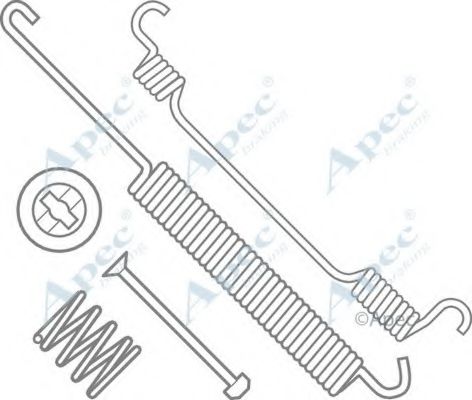 Комплектующие, тормозная колодка APEC braking KIT985