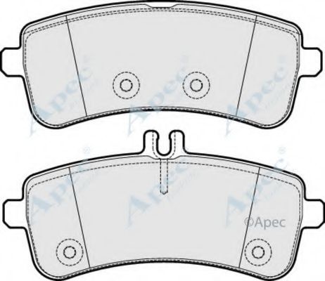 Комплект тормозных колодок, дисковый тормоз APEC braking PAD2023