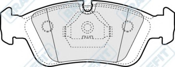 Комплект тормозных колодок, дисковый тормоз APEC braking PD3014