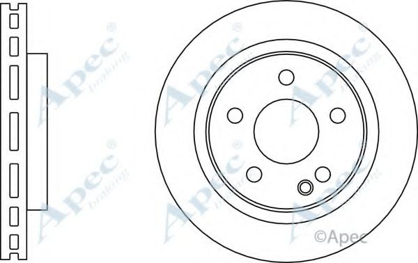 Тормозной диск APEC braking DSK3150