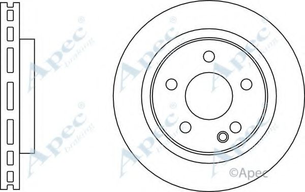 Тормозной диск APEC braking DSK3154