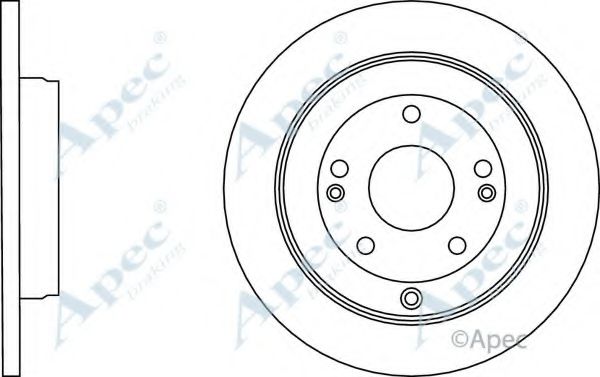Тормозной диск APEC braking DSK3159