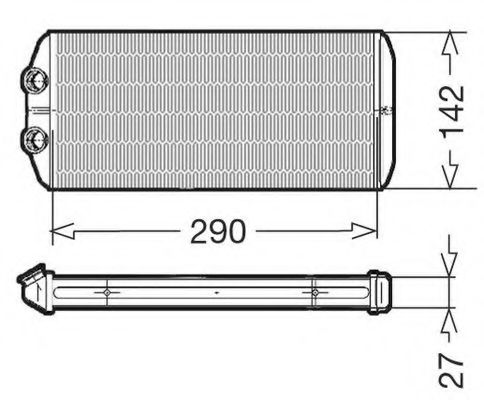 Теплообменник, отопление салона CTR 1228008