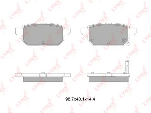 Комплект тормозных колодок, дисковый тормоз LYNXauto BD-7314