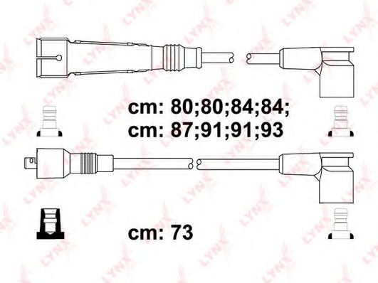 Комплект проводов зажигания LYNXauto SPC5314