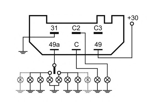 Прерыватель указателей поворота NAGARES 01245