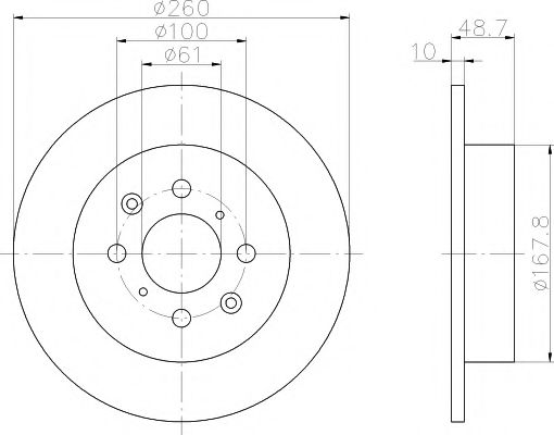 Тормозной диск HELLA PAGID 8DD 355 110-331