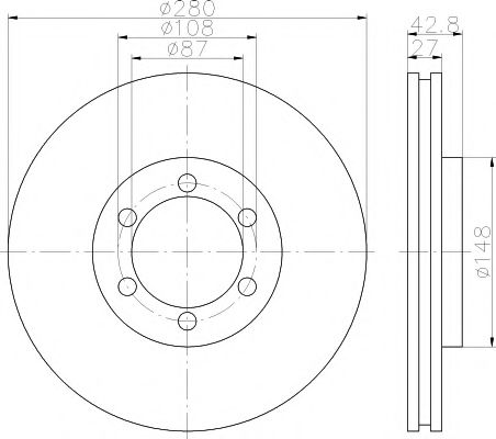 Тормозной диск HELLA PAGID 8DD 355 111-761