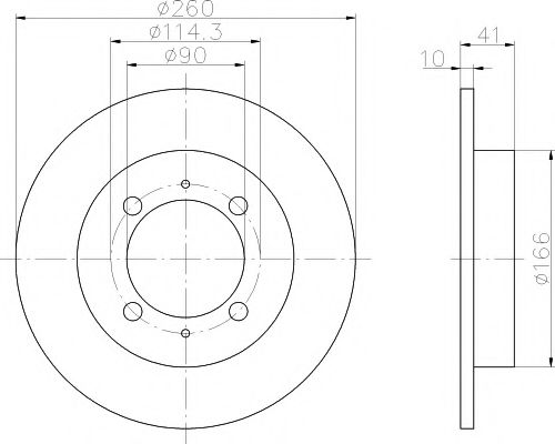 Тормозной диск HELLA PAGID 8DD 355 105-471