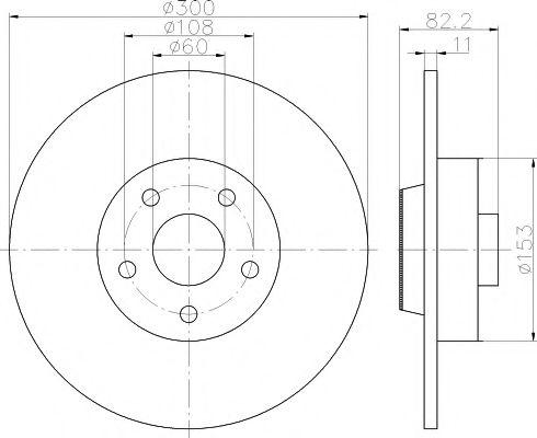 Тормозной диск HELLA PAGID 8DD 355 115-321