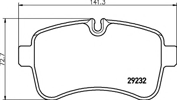 Комплект тормозных колодок, дисковый тормоз HELLA PAGID 8DB 355 005-551