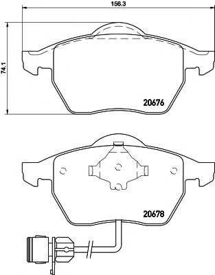 Комплект тормозных колодок, дисковый тормоз HELLA PAGID 8DB 355 007-461