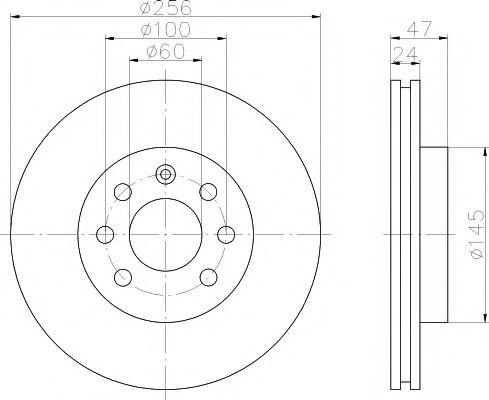 Тормозной диск HELLA PAGID 8DD 355 107-151