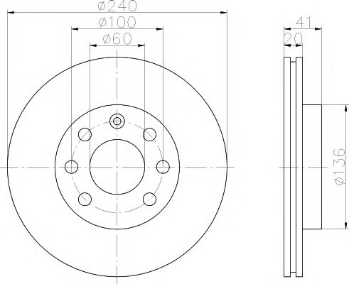 Тормозной диск HELLA PAGID 8DD 355 108-331