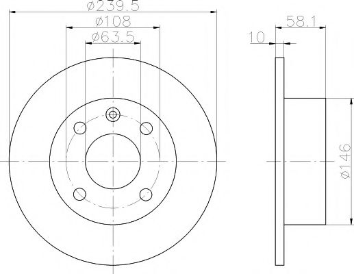 Тормозной диск HELLA PAGID 8DD 355 100-541