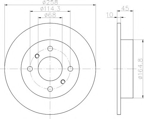 Тормозной диск HELLA PAGID 8DD 355 102-661