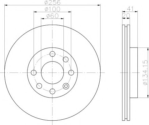 Тормозной диск HELLA PAGID 8DD 355 102-681