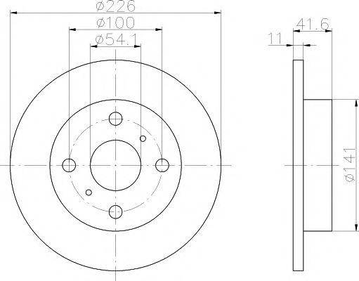 Тормозной диск HELLA PAGID 8DD 355 103-751