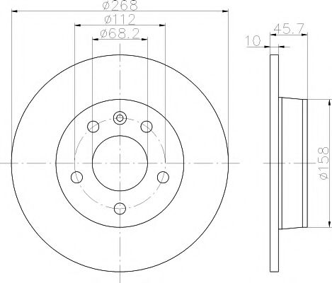 Тормозной диск HELLA PAGID 8DD 355 104-501