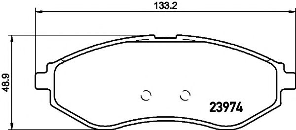 Комплект тормозных колодок, дисковый тормоз HELLA PAGID 8DB 355 011-251