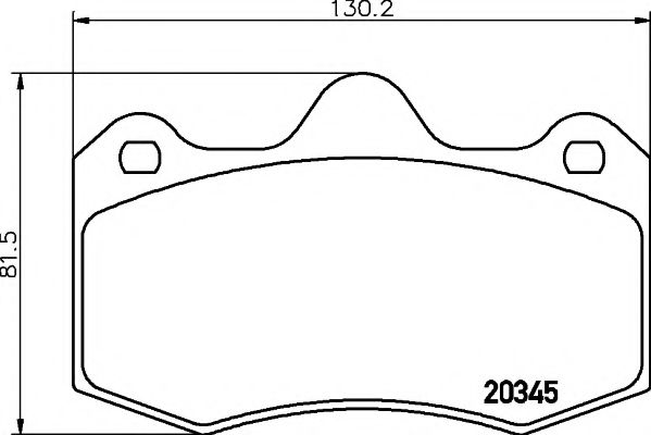 Комплект тормозных колодок, дисковый тормоз HELLA PAGID 8DB 355 020-381