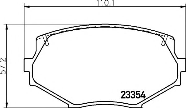 Комплект тормозных колодок, дисковый тормоз HELLA PAGID 8DB 355 016-861