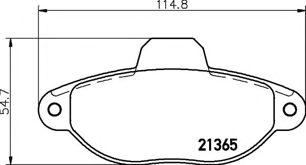 Комплект тормозных колодок, дисковый тормоз HELLA PAGID 8DB 355 019-091