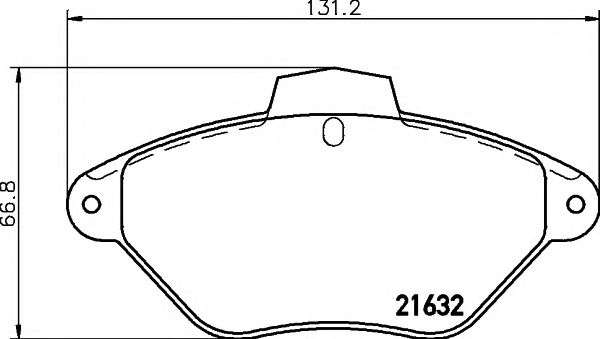 Комплект тормозных колодок, дисковый тормоз HELLA PAGID 8DB 355 019-211