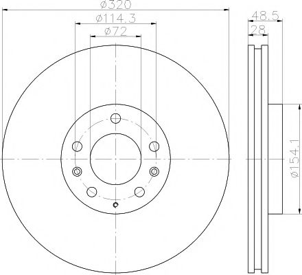 Тормозной диск HELLA PAGID 8DD 355 118-201