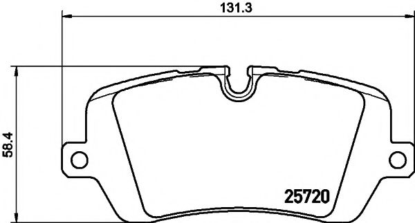 Комплект тормозных колодок, дисковый тормоз HELLA PAGID 8DB 355 020-361