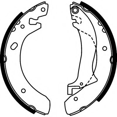 Комплект тормозных колодок BREMS.-U.KUPPL.TEILE 73603