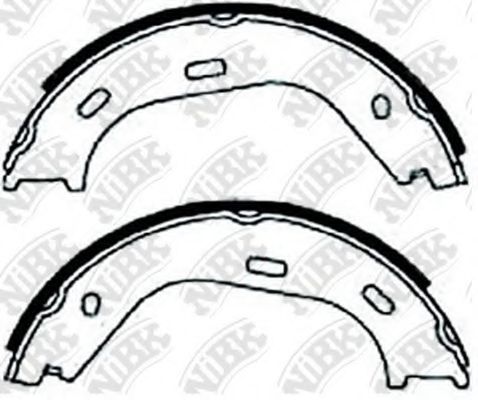 Комплект тормозных колодок, стояночная тормозная система NiBK FN0516