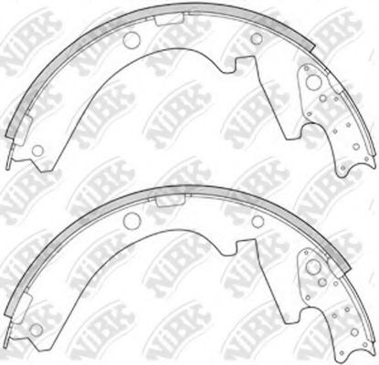 Комплект тормозных колодок NiBK FN6656