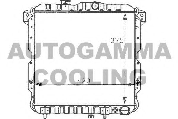 Радиатор, охлаждение двигателя NRF 516552