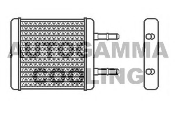 Теплообменник, отопление салона AUTOGAMMA 104091