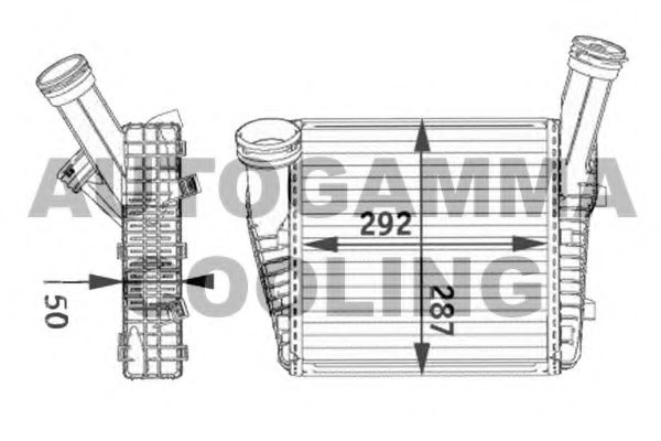 Интеркулер AUTOGAMMA 104892