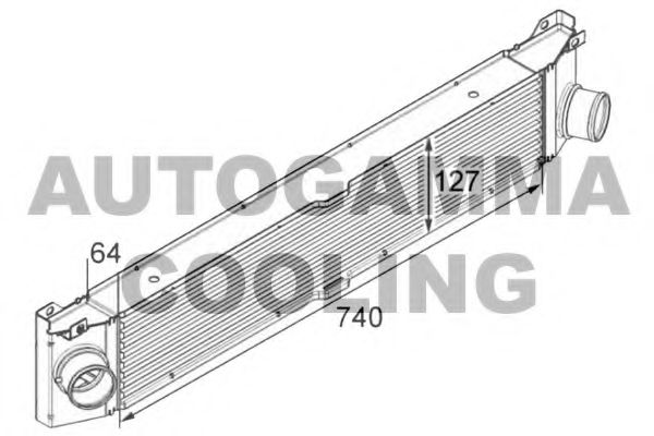 Интеркулер AUTOGAMMA 105141