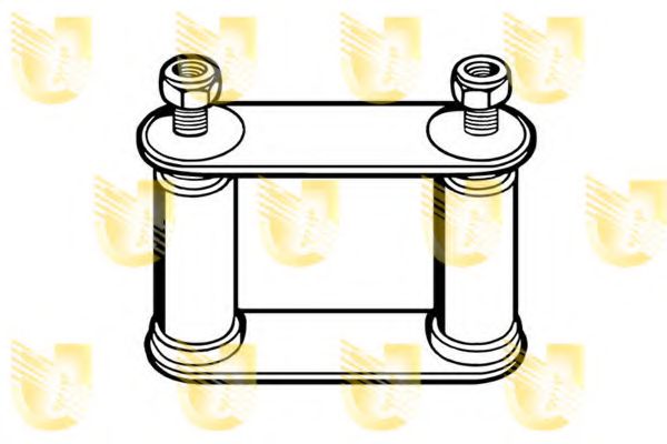 Подвеска, листовая рессора UNIGOM 390042