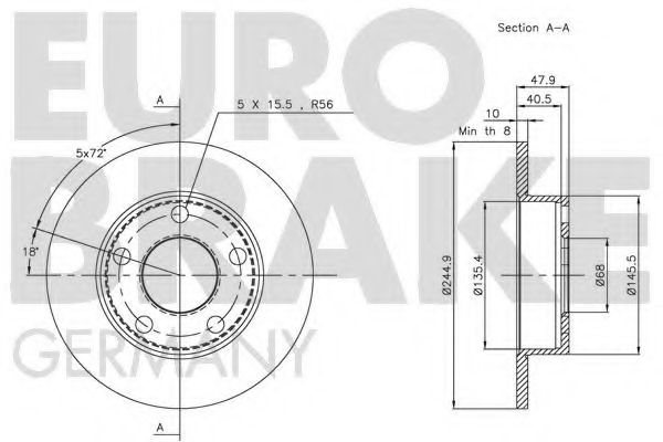 Тормозной диск LUCAS ELECTRICAL DF4026