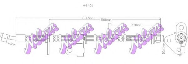 Тормозной шланг Brovex-Nelson H4401