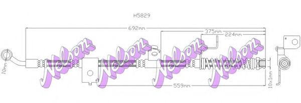 Тормозной шланг Brovex-Nelson H5829