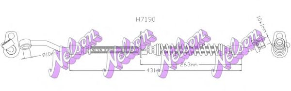Тормозной шланг Brovex-Nelson H7190
