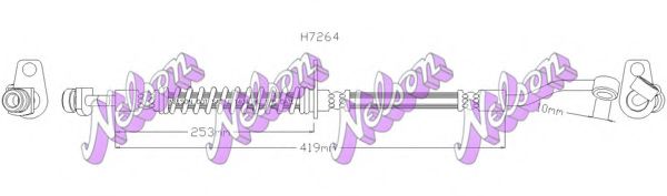 Тормозной шланг Brovex-Nelson H7264