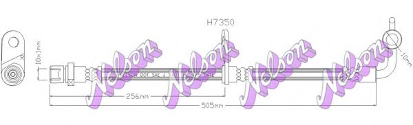 Тормозной шланг Brovex-Nelson H7350