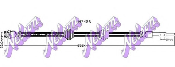 Тормозной шланг Brovex-Nelson H7426